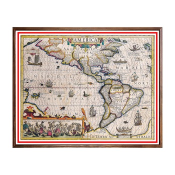 Tablou Poster, Harti Vechi - HV-021, 40 x 50 cm Tablou Poster, Harti Vechi - HV-021, 40 x 50 cm