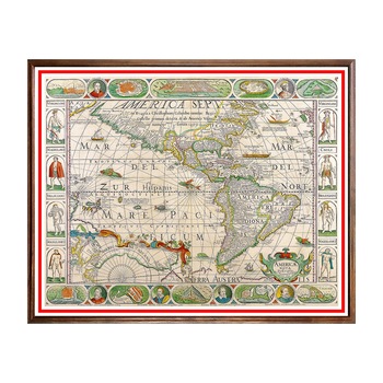 Tablou Poster, Harti Vechi - HV-020, 40 x 50 cm Tablou Poster, Harti Vechi - HV-020, 40 x 50 cm