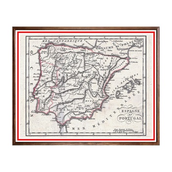 Tablou Poster, Harti Vechi - HV-035, 40 x 50 cm Tablou Poster, Harti Vechi - HV-035, 40 x 50 cm