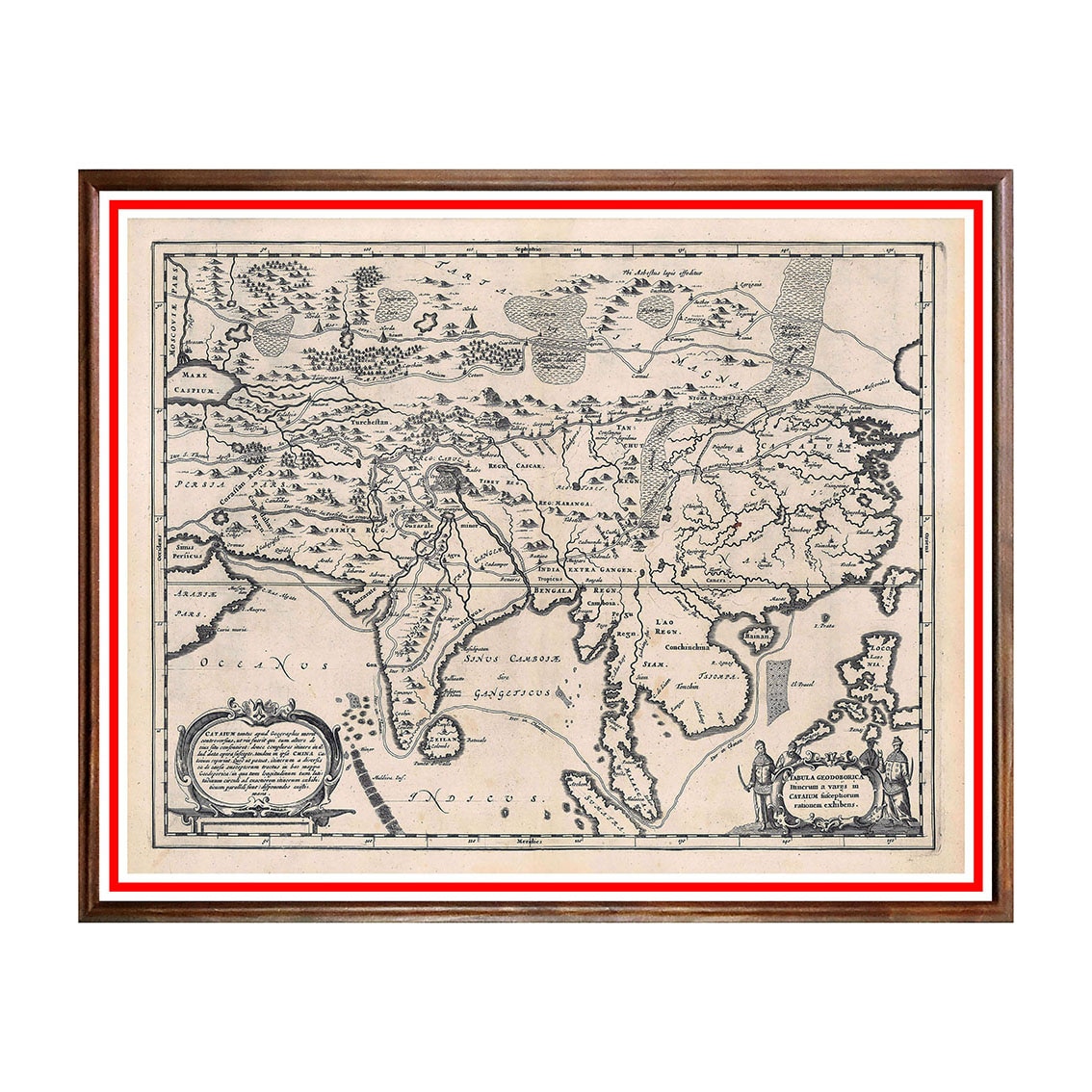 Tablou Poster, Harti Vechi - HV-039, 40 x 50 cm