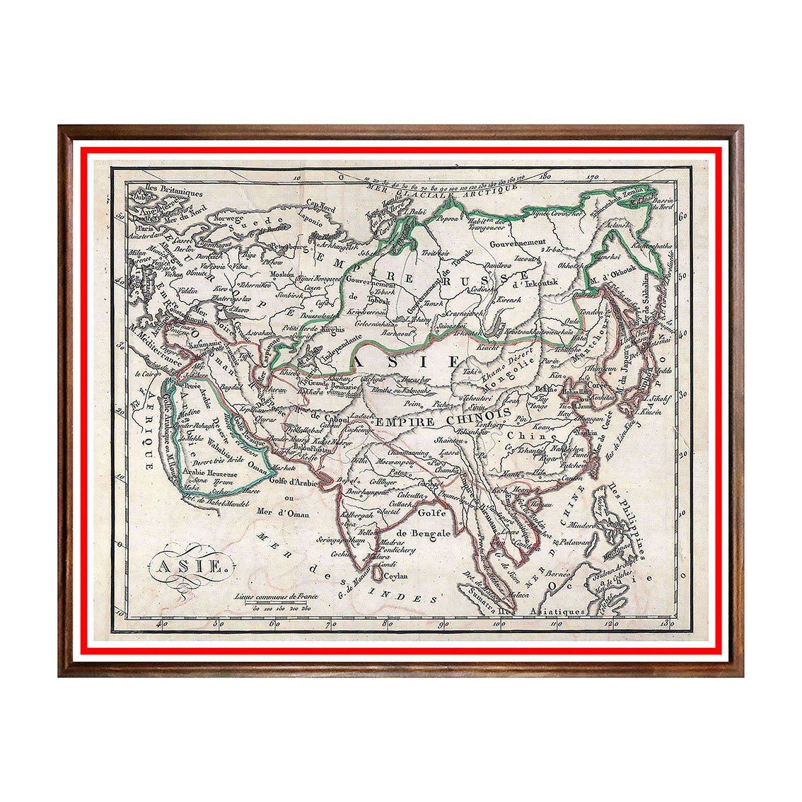 Tablou Poster, Harti Vechi - HV-036, 40 x 50 cm