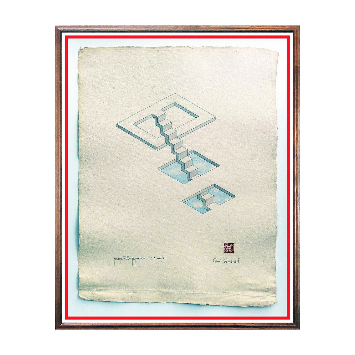 Tablou Poster, Iluzii Optice, Oscar Reutersvard - IOP-029, 40 x 50 cm