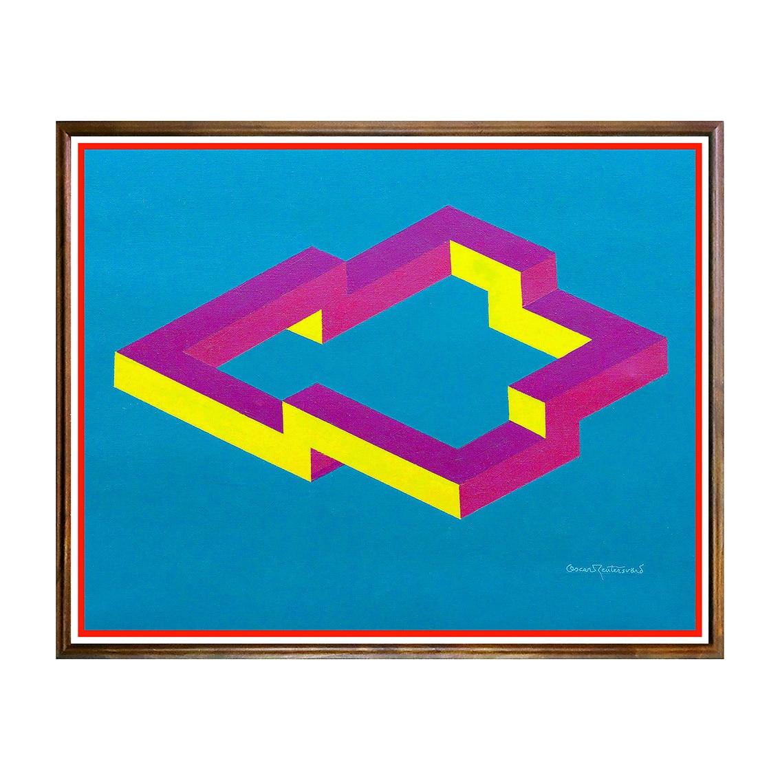 Tablou Poster, Iluzii Optice, Oscar Reutersvard - IOP-037, 40 x 50 cm