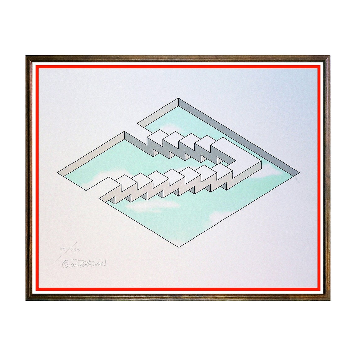 Tablou Poster, Iluzii Optice, Oscar Reutersvard - IOP-038, 40 x 50 cm