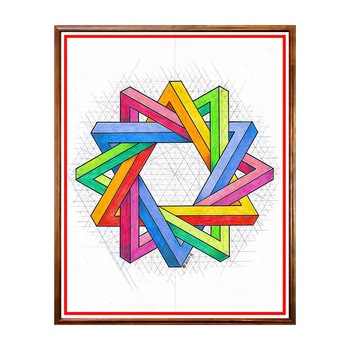 Tablou Poster, Iluzii Optice, Regolo Bizzi - IOP-051, 40 x 50 cm Tablou Poster, Iluzii Optice, Regolo Bizzi - IOP-051, 40 x 50 cm