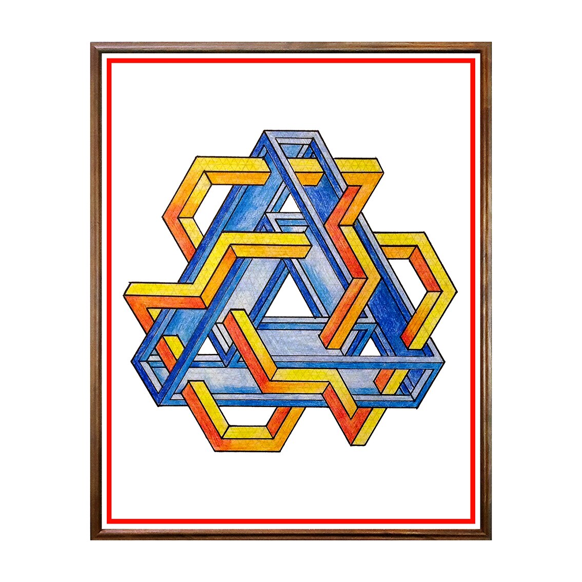 Tablou Poster, Iluzii Optice, Regolo Bizzi - IOP-043, 40 x 50 cm