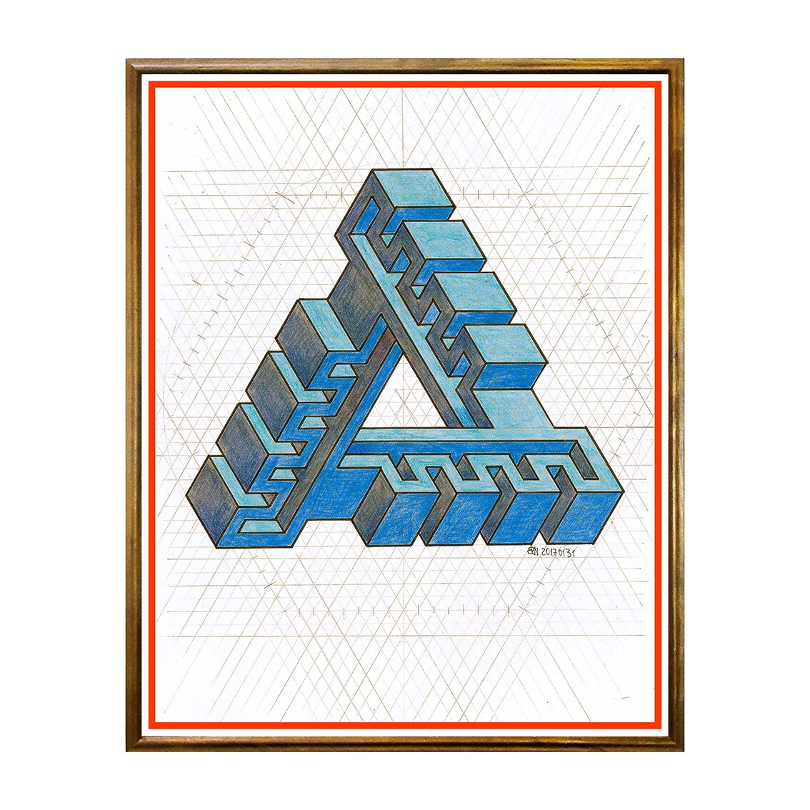 Tablou Poster, Iluzii Optice, Regolo Bizzi - IOP-050, 40 x 50 cm