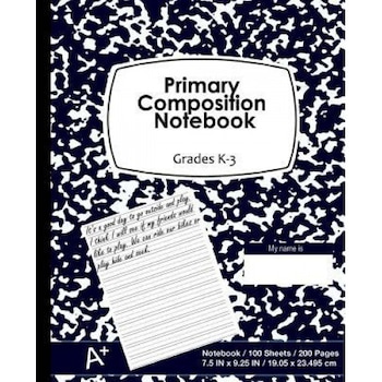 Primary Composition Notebook: Deep Blue Marble Cover, School Supplies, Ruled Paper, 100 Sheets, 200 Pages, Primary Journal K-2nd Grades, 7.5 in X 9., Primary Composition Notebook (Author) Primary Composition Notebook: Deep Blue Marble Cover, School Supplies, Ruled Paper, 100 Sheets, 200 Pages, Primary Journal K-2nd Grades, 7.5 in X 9., Primary Composition Notebook (Author)