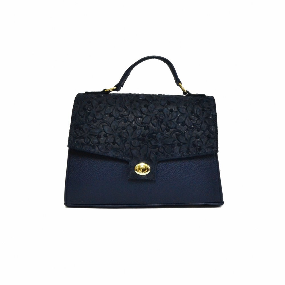 Geanta dama,Zea,piele naturala,blue