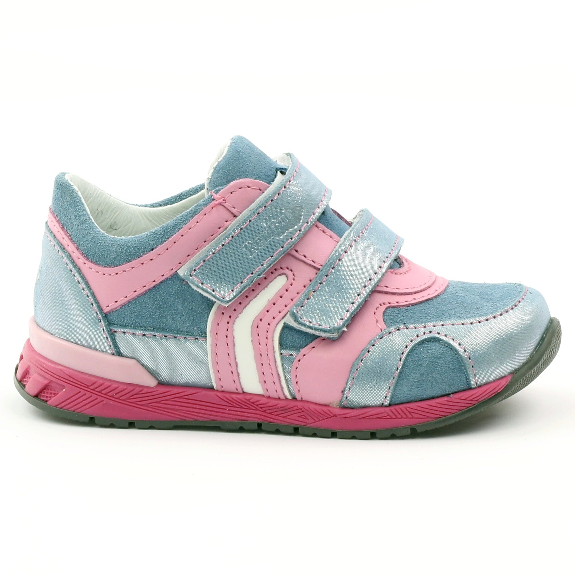 Ren But, Pantofi sport din piele, Roz/Albastru, 22 EU