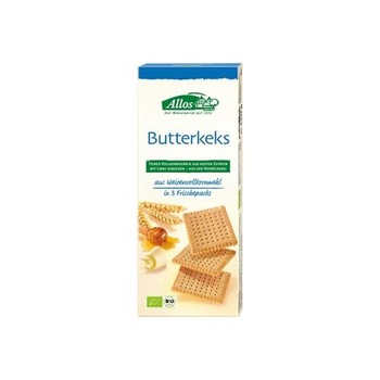 Biscuiti Bio cu Unt si Miere Allos 150gr Biscuiti Bio cu Unt si Miere Allos 150gr