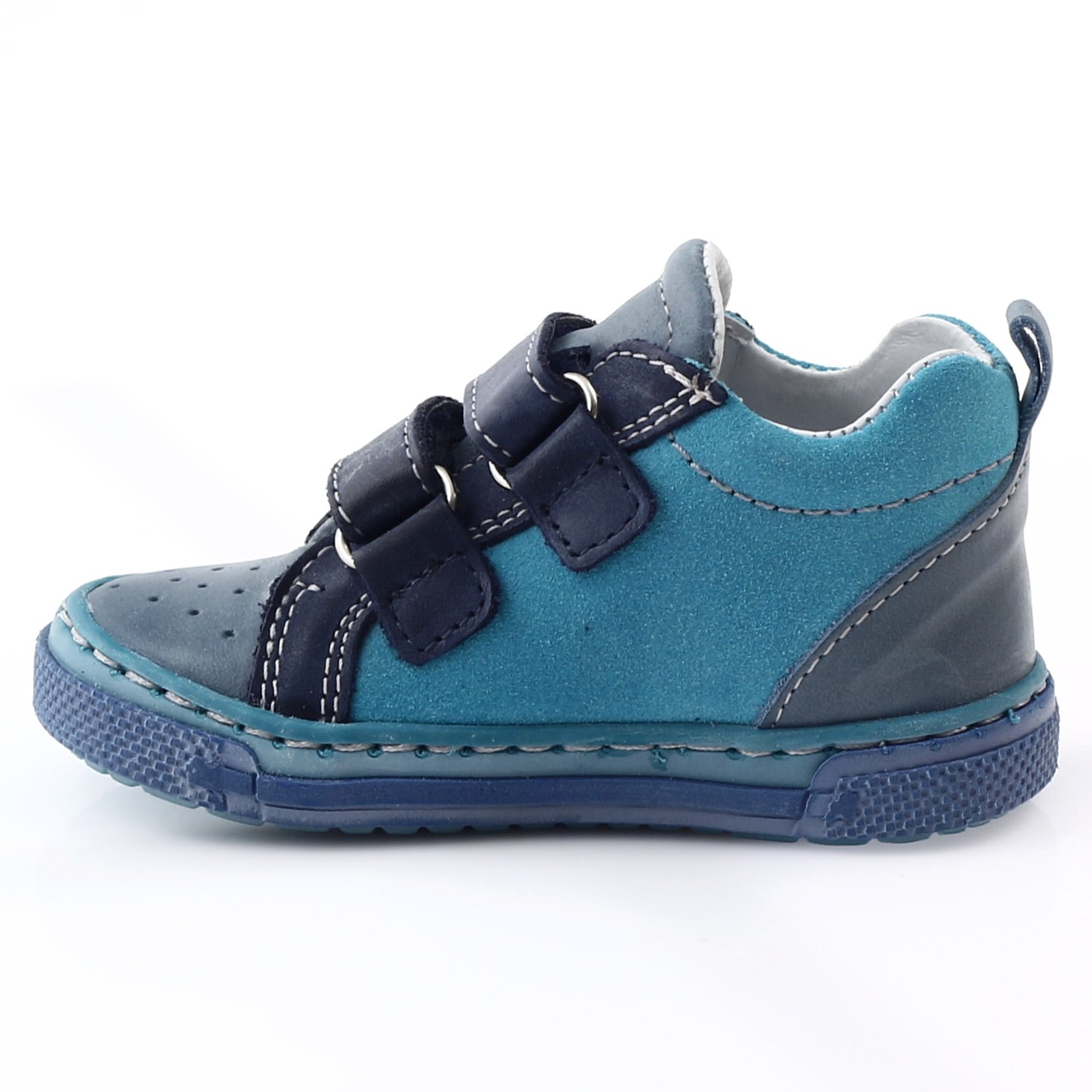 Ren But, Pantofi sport din piele naturala, Albastru, 20 EU