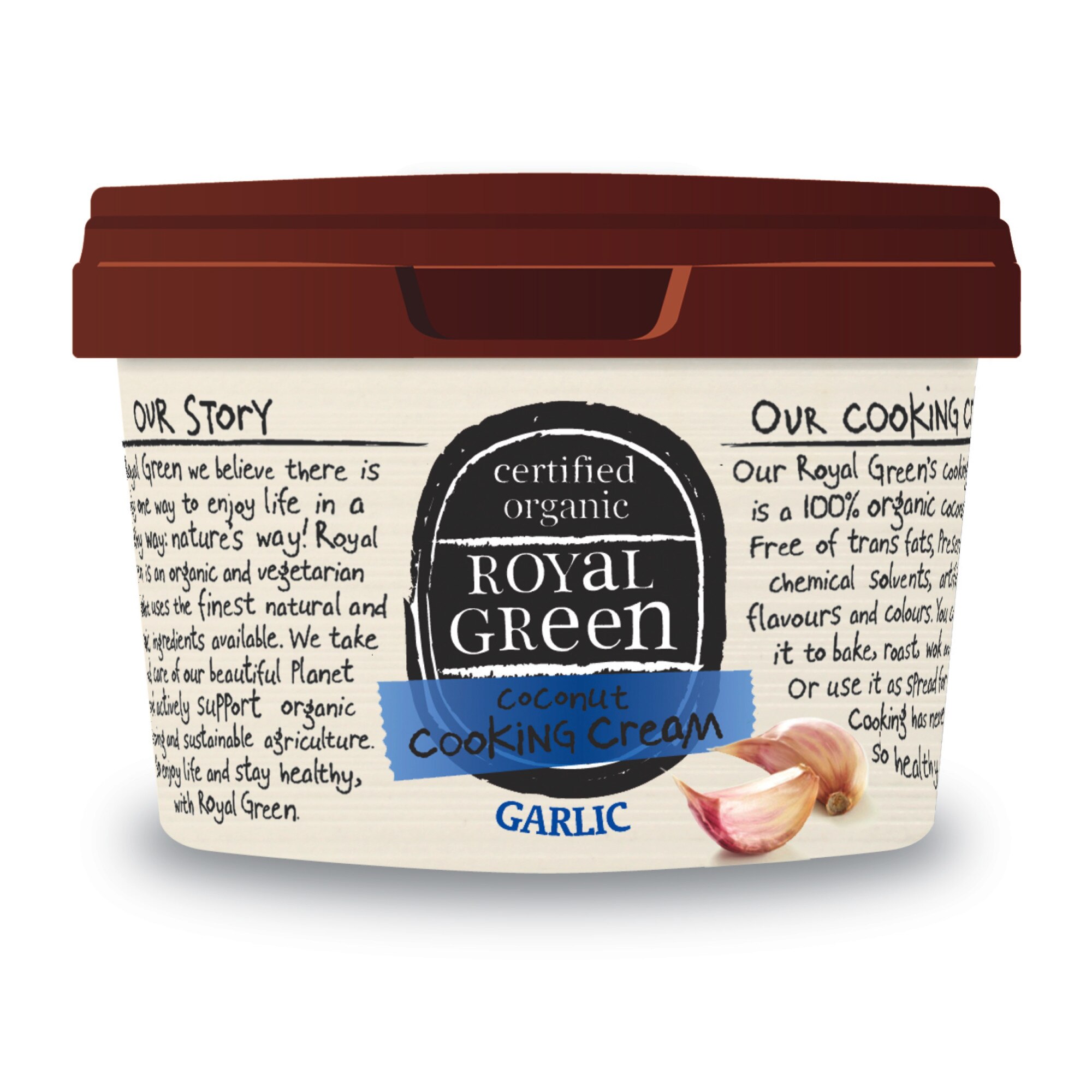 Ulei de cocos cu usturoi (Garlic), 250 ml, Royal Green