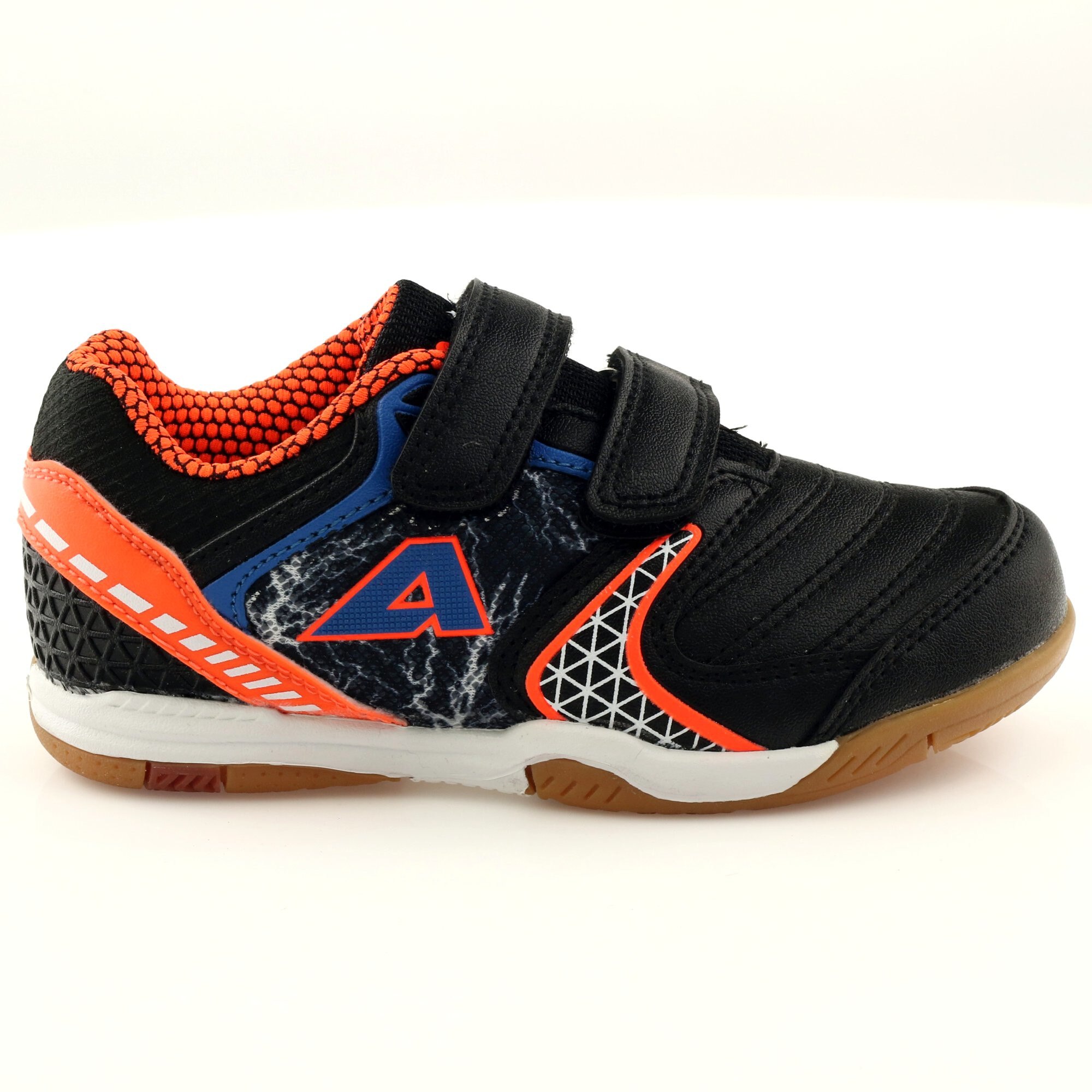 American Club, Pantofi sport din piele ecologica, 30 EU, Portocaliu/Negru