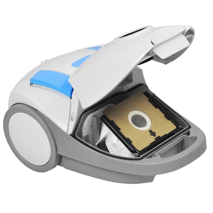Aspirator cu sac, Blaupunkt, 2l, 3.9kg, Alb/Gri/albastru