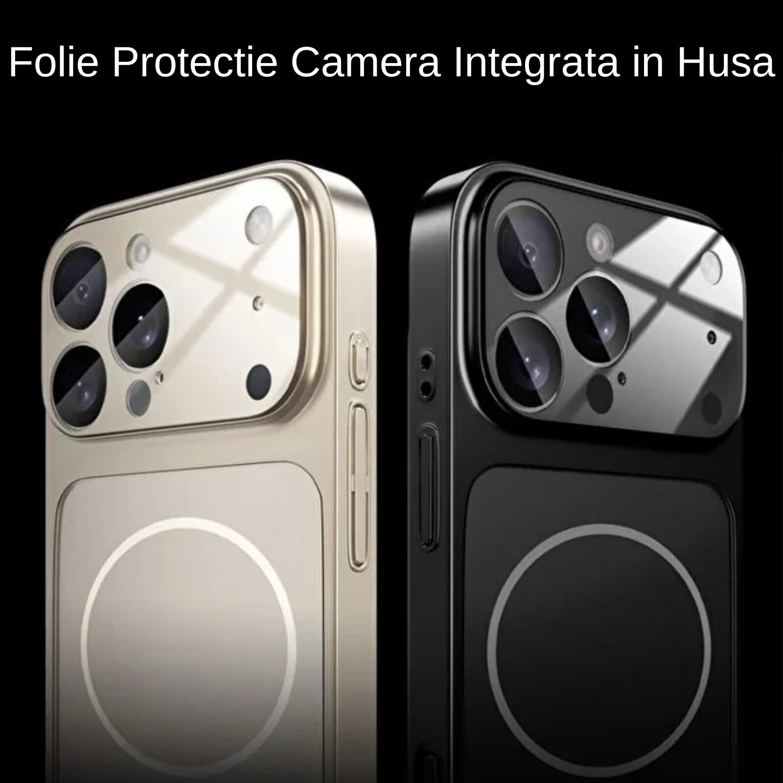 Husa pentru iPhone 12 Pro Max, AG Glass Mata MagSafe Slim Full Camera Protect - Convert to 17-18 Series, Deep Blue