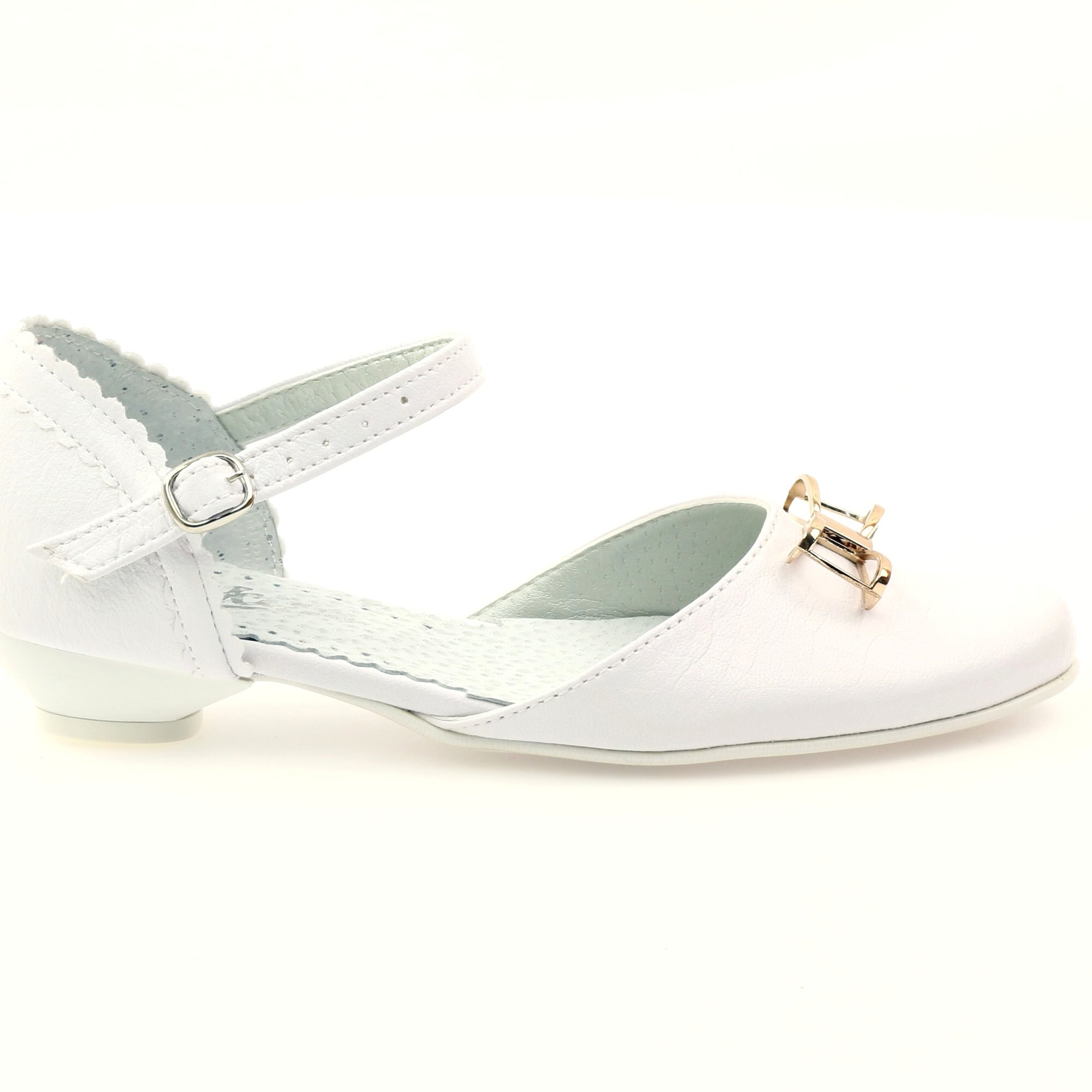 Miko, Sandale din material sintetic, Alb, 32 EU