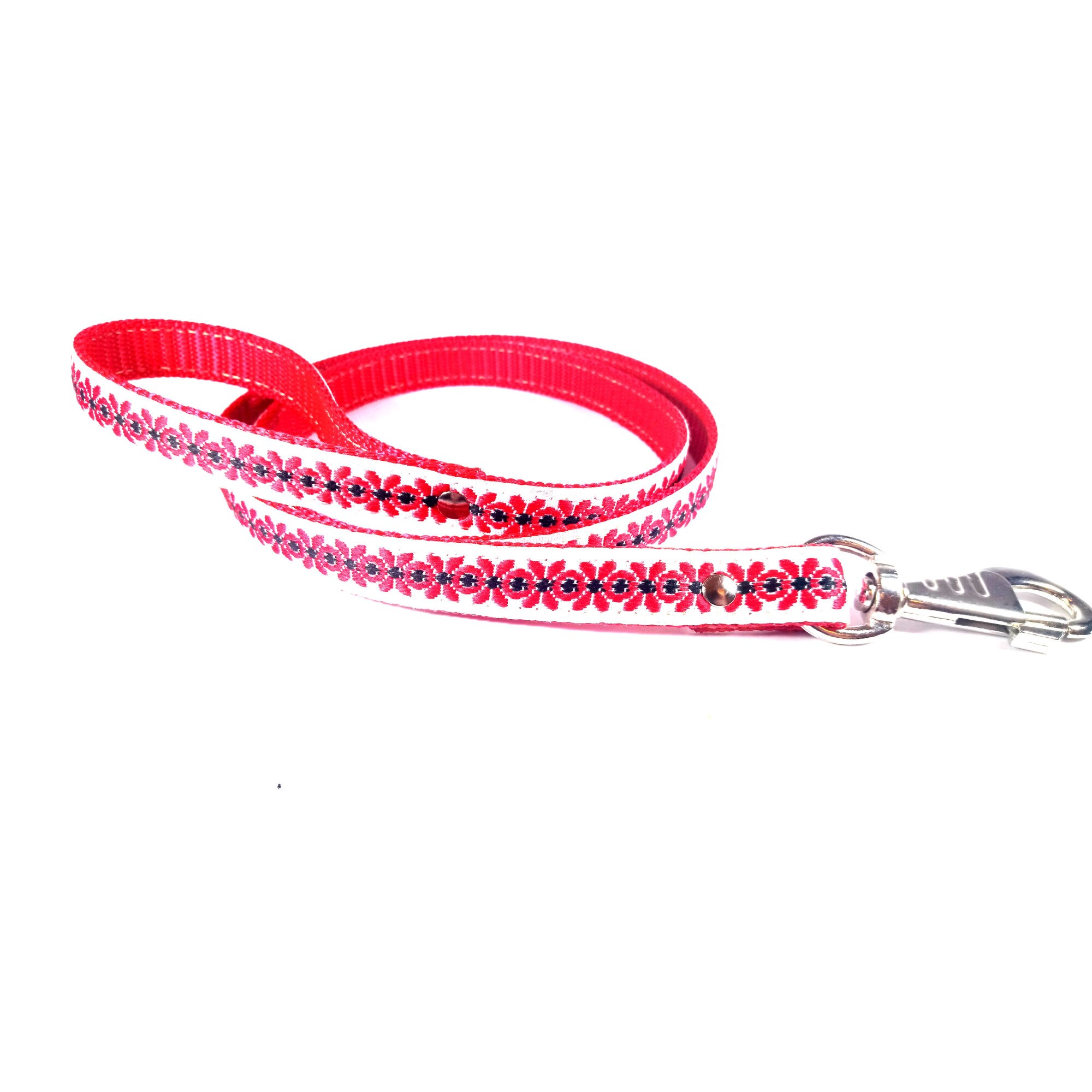 Lesa traditionala rosu/ alb 20 mm x 1.30 m