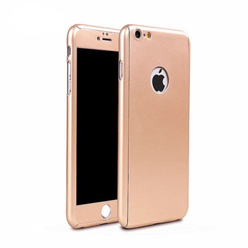 Husa iPhone 6 Plus / 6S Plus PROTECTS 360 + folie sticla, Rose Gold Husa iPhone 6 Plus / 6S Plus PROTECTS 360 + folie sticla, Rose Gold