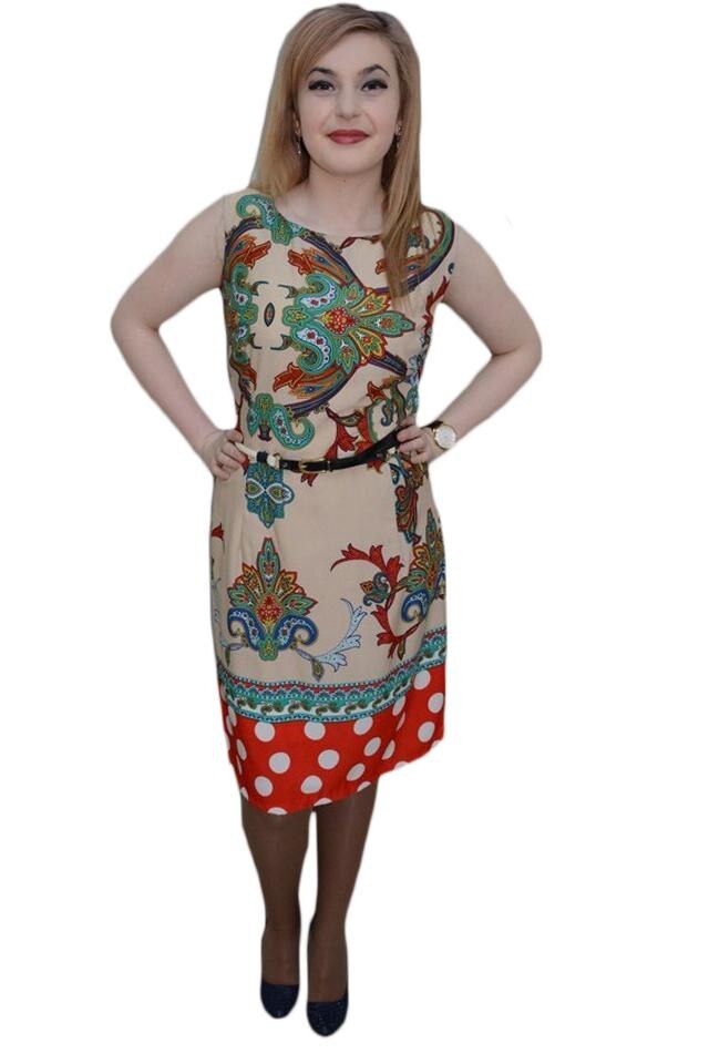 Rochie tinereasca, model casual, D&J Exclusive,, Rosu