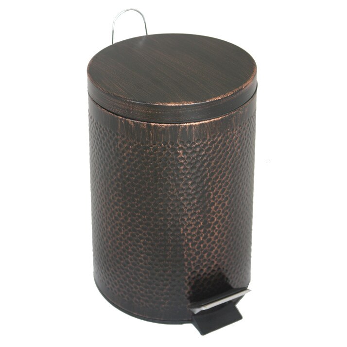 Cos gunoi fier forjat 12L cu pedala