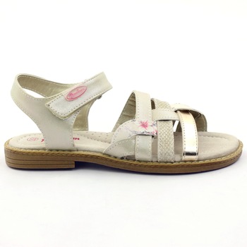 AMERICAN CLUB, Sandale din material sintetic, Bej/Auriu, 33 EU AMERICAN CLUB, Sandale din material sintetic, Bej/Auriu, 33 EU