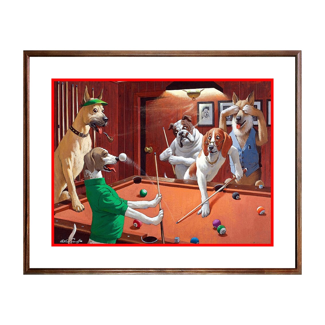 Tablou Poster, Gambling Animals - GAN-010, 40 x 50 cm