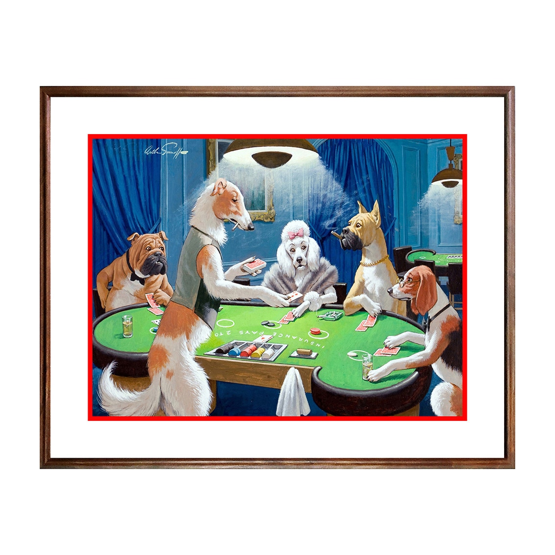 Tablou Poster, Gambling Animals - GAN-005, 40 x 50 cm