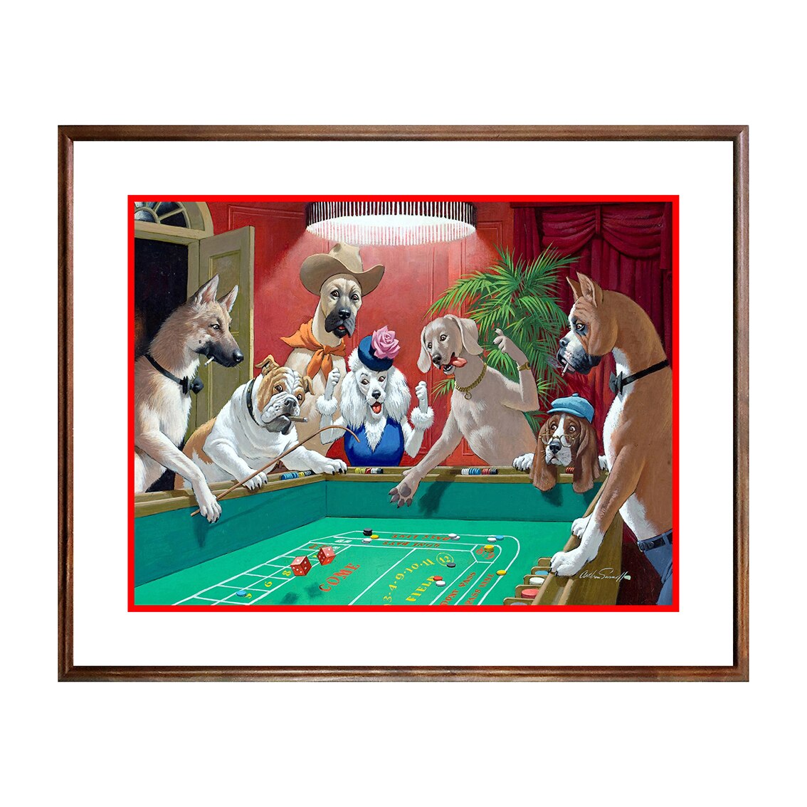 Tablou Poster, Gambling Animals - GAN-003, 40 x 50 cm