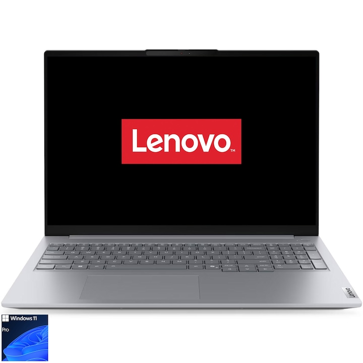 Lenovo ThinkBook 16 G8 IAL cu procesor Intel Core Ultra 7 255H, 16", WUXGA, 32GB DDR5, 1TB SSD, Windows 11 Pro, Arctic Grey