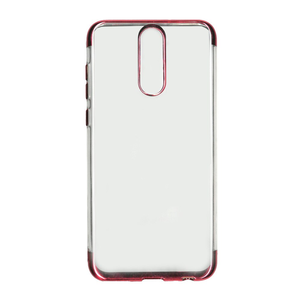Husa din silicon Electroplating pentru Huawei Mate 10 Lite, contur rosu