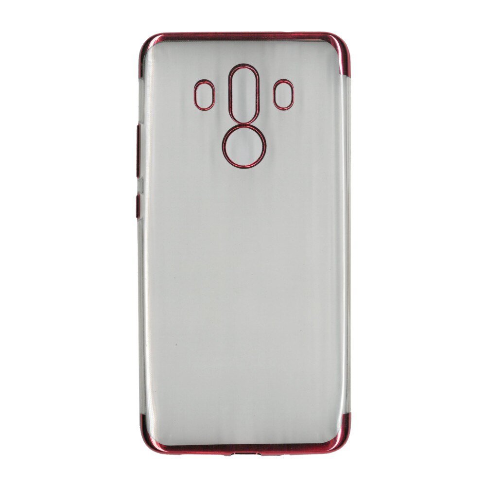 Husa din silicon Electroplating pentru Huawei Mate 10 Pro, contur rosu