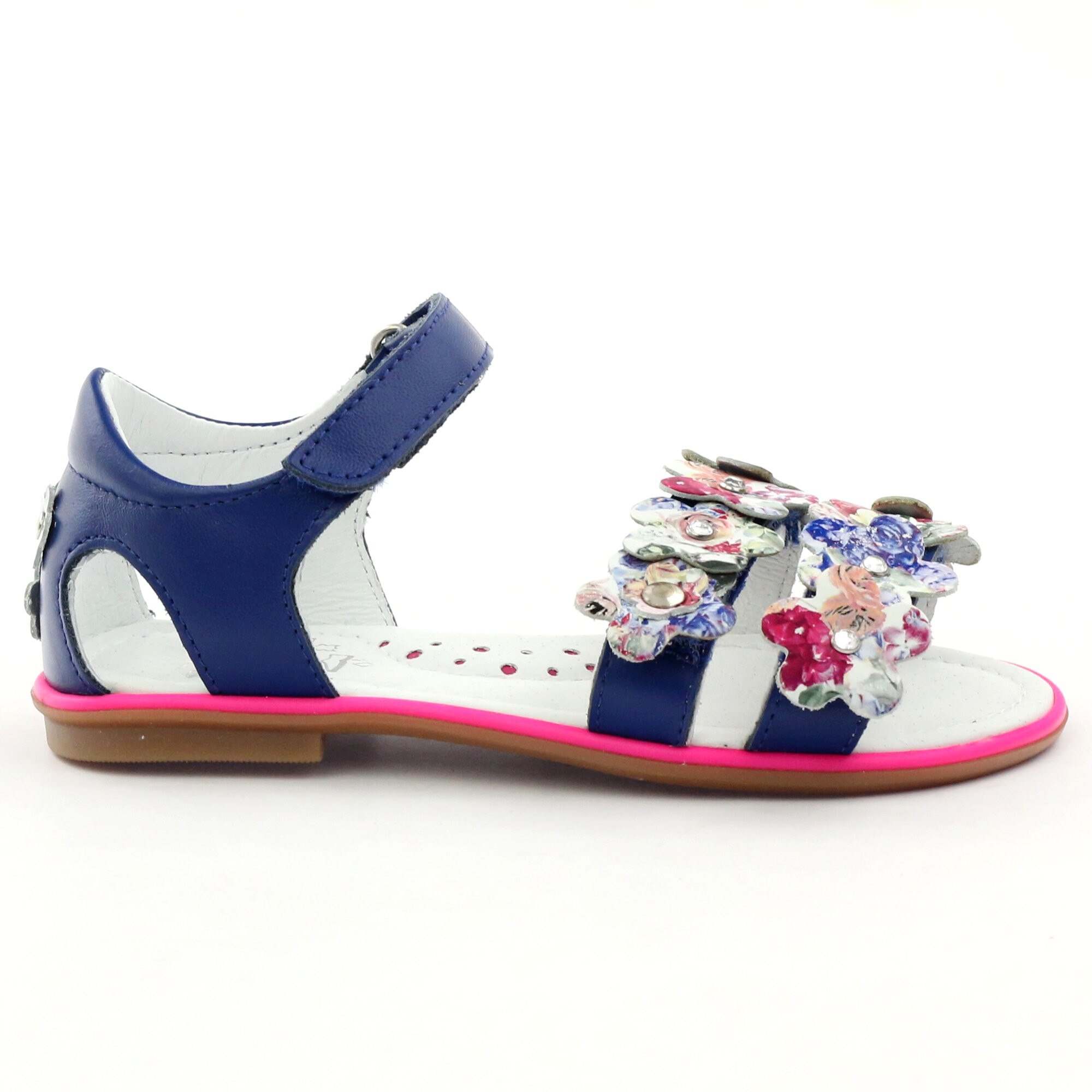 Bartek, Sandale din piele naturala, Multicolor, 27 EU