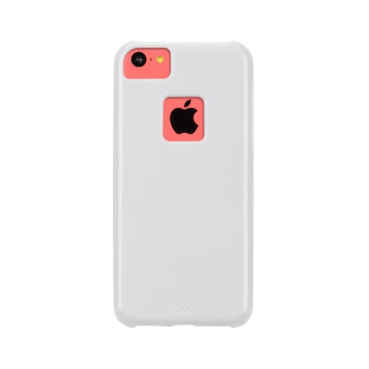 Поликарбонатов кейс CaseMate Barely There за iPhone 5C, Бял