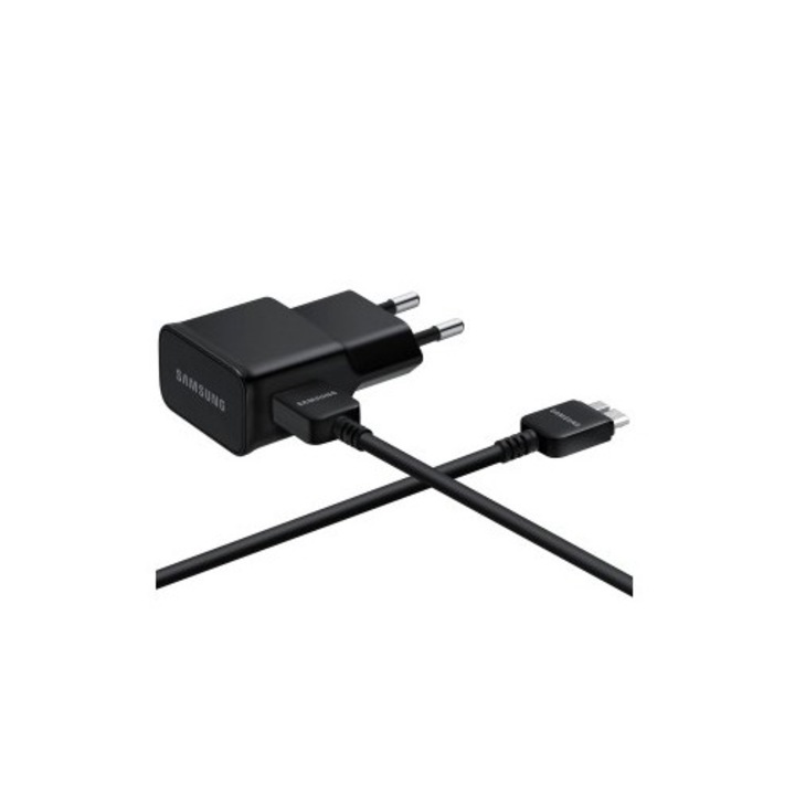 Tápegység és kábel (MicroUSB 3.0 21 tűs) Samsung töltő EP-TA10EB microUSB v3.0 Samsung Galaxy Note 3, Galaxy S5, Samsung Galaxy S5 Neo, fekete