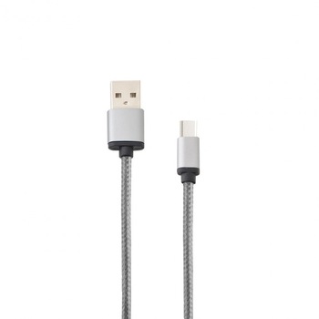 Cablu de date Lemontti, USB Type C, 1.5 m, Gri Cablu de date Lemontti, USB Type C, 1.5 m, Gri