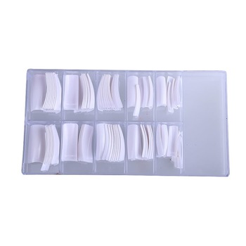 Tipsuri unghii pentru french Miley, 100 bucati, alb Tipsuri unghii pentru french Miley, 100 bucati, alb