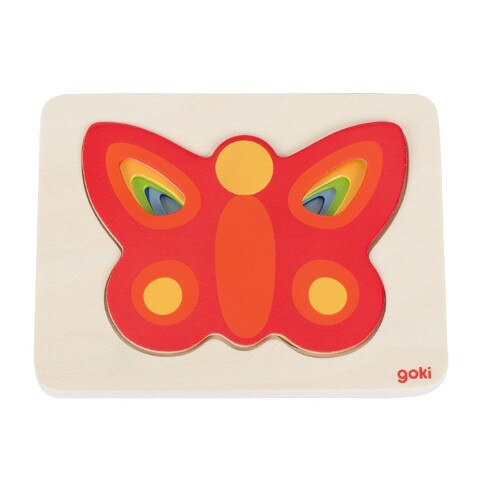 Puzzle Goki stratificat Fluturasi colorati