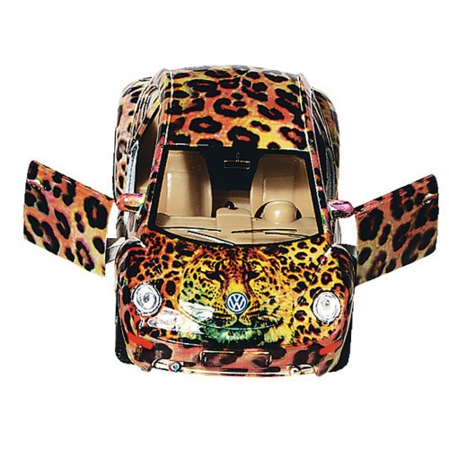 Masinuta Goki Die Cast VW New Beetle 1:30, GALBEN