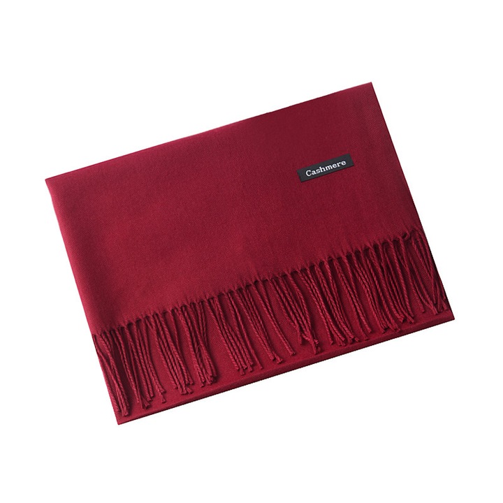 Esarfa casmir uni, Pashma, Grena