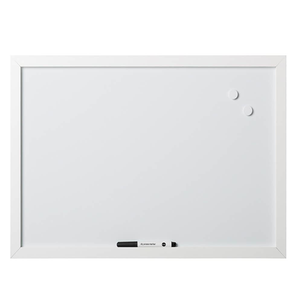 Tabla alba magnetica, BI-OFFICE, Optimum, 45x60 cm, rama lemn alba
