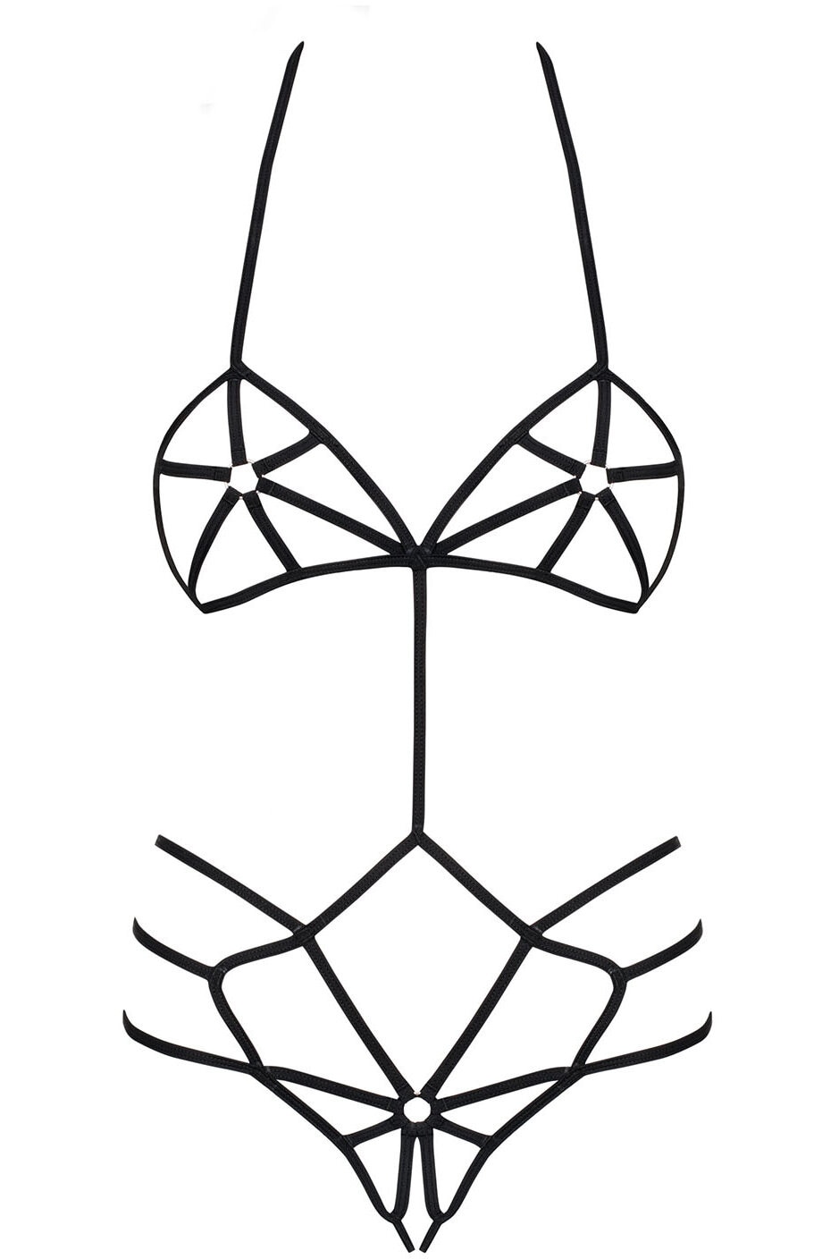 Set sexy Obsessive Slave S/M, Negru