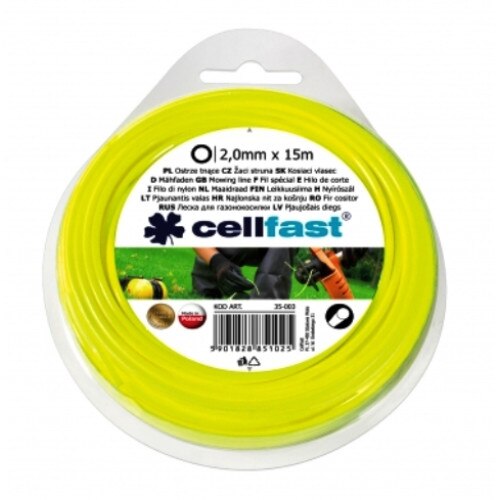 Fir pentru cosit profesional rotund 2.0mmx15m Cellfast