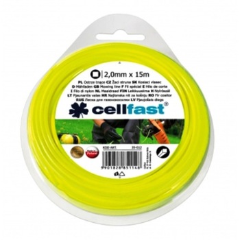 Fir pentru cosit profesional patrat 2.0mmx15m Cellfast Fir pentru cosit profesional patrat 2.0mmx15m Cellfast