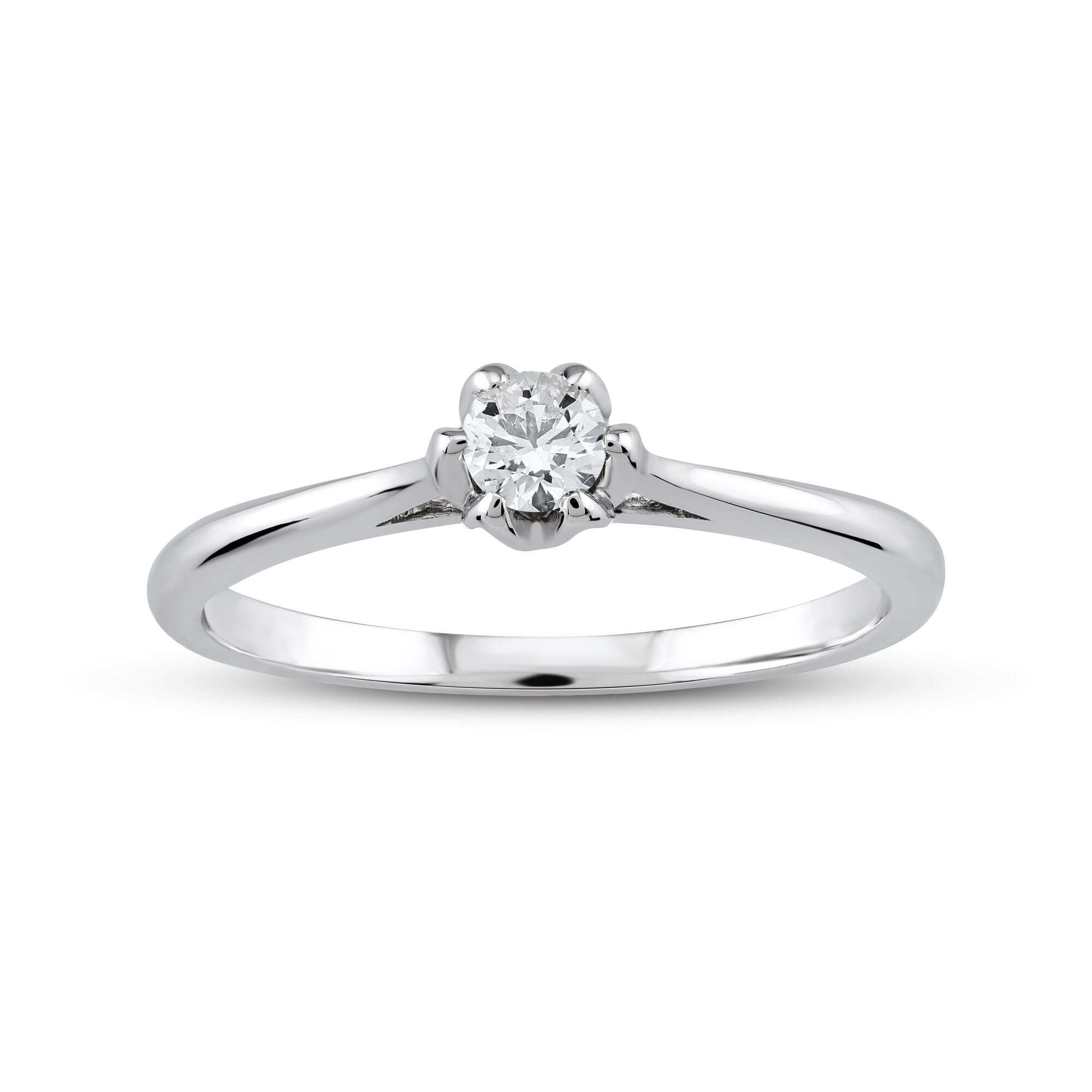 Inel din aur, Blue Diamond, diamant 0.14, H, SI1