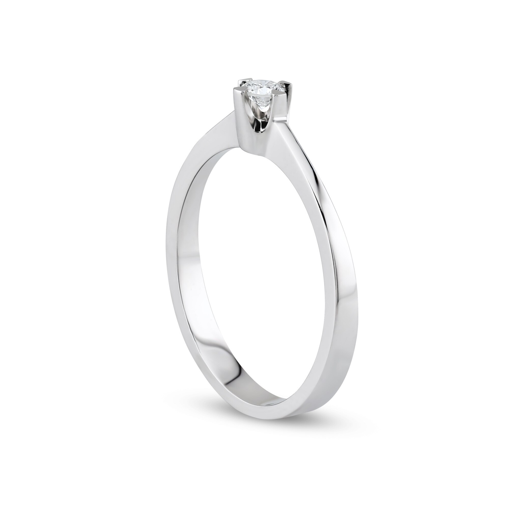 Inel din aur, Blue Diamond, diamant 0.09, H, SI1