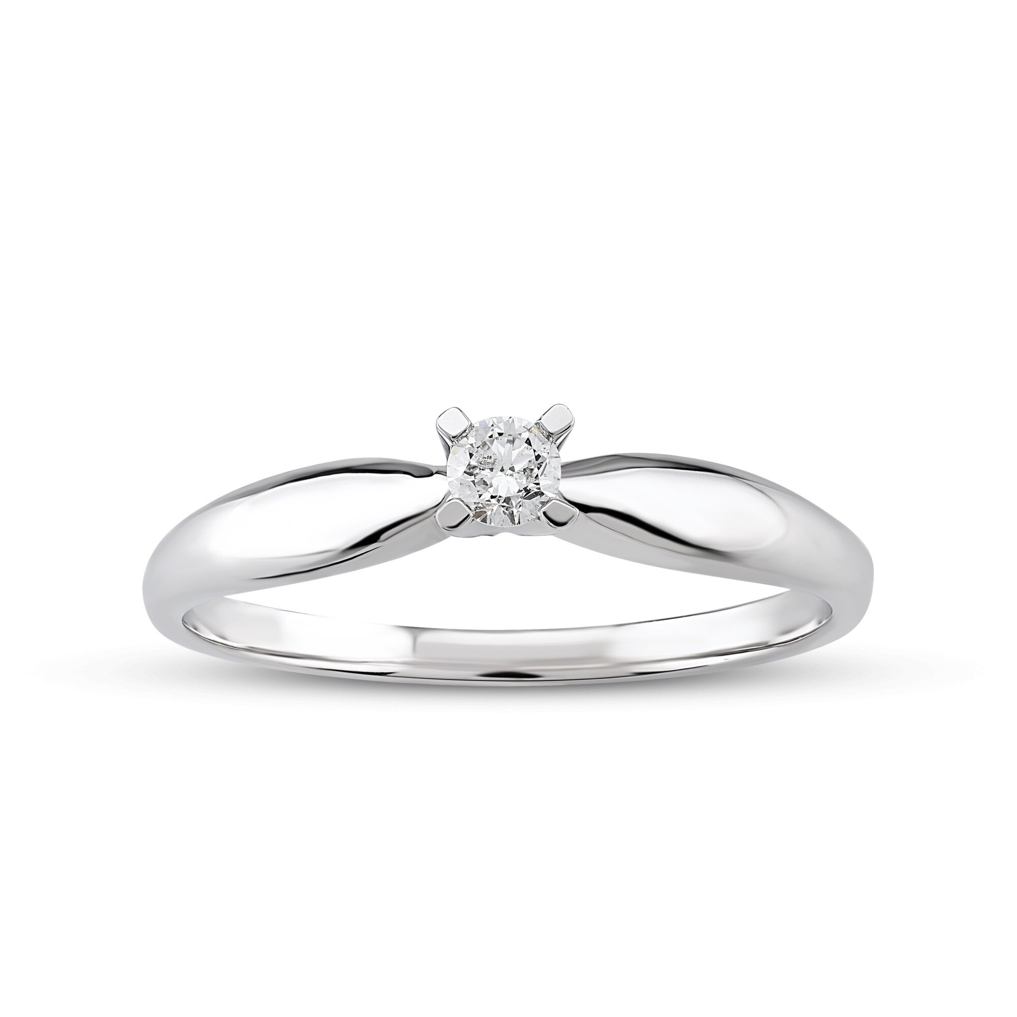 Inel din aur, Blue Diamond, diamant 0.10, H, SI1