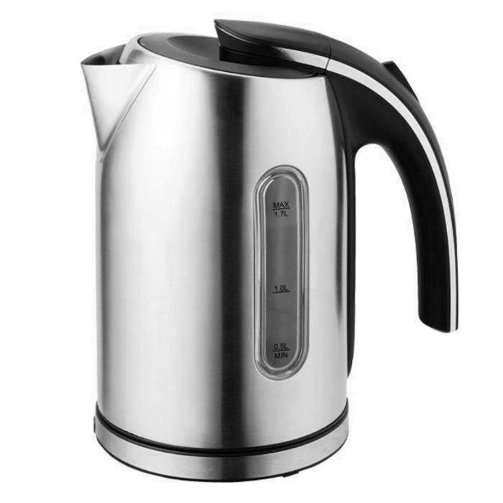 Fierbator electric, 1800 W, 1.8 litru, sticla, Baza rotativa la 360°, transparent