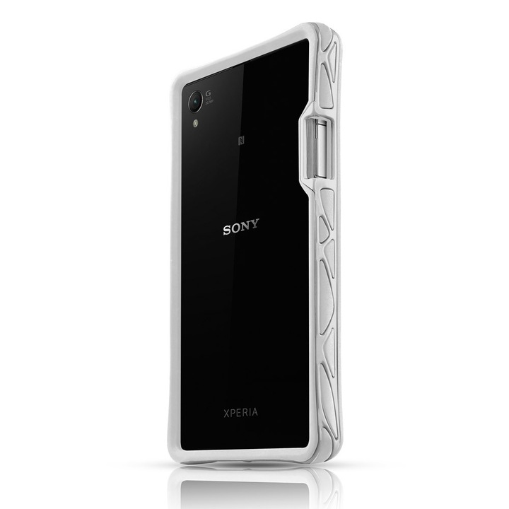 Хибриден бъмпер Itskins Venum Bumper за Sony Xperia Z1, бял