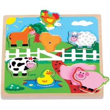 Puzzle New Classic Toys Ferma cu Sunete Puzzle New Classic Toys Ferma cu Sunete